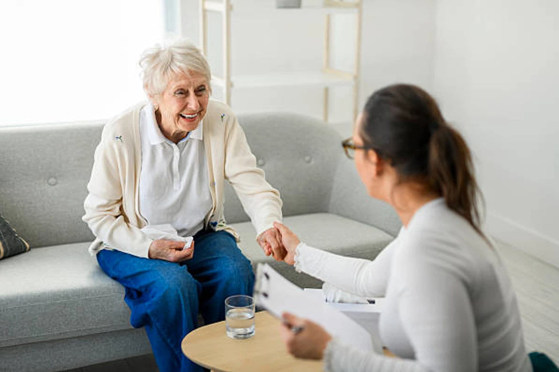 A consultation room at the practice, set up for an evaluation session